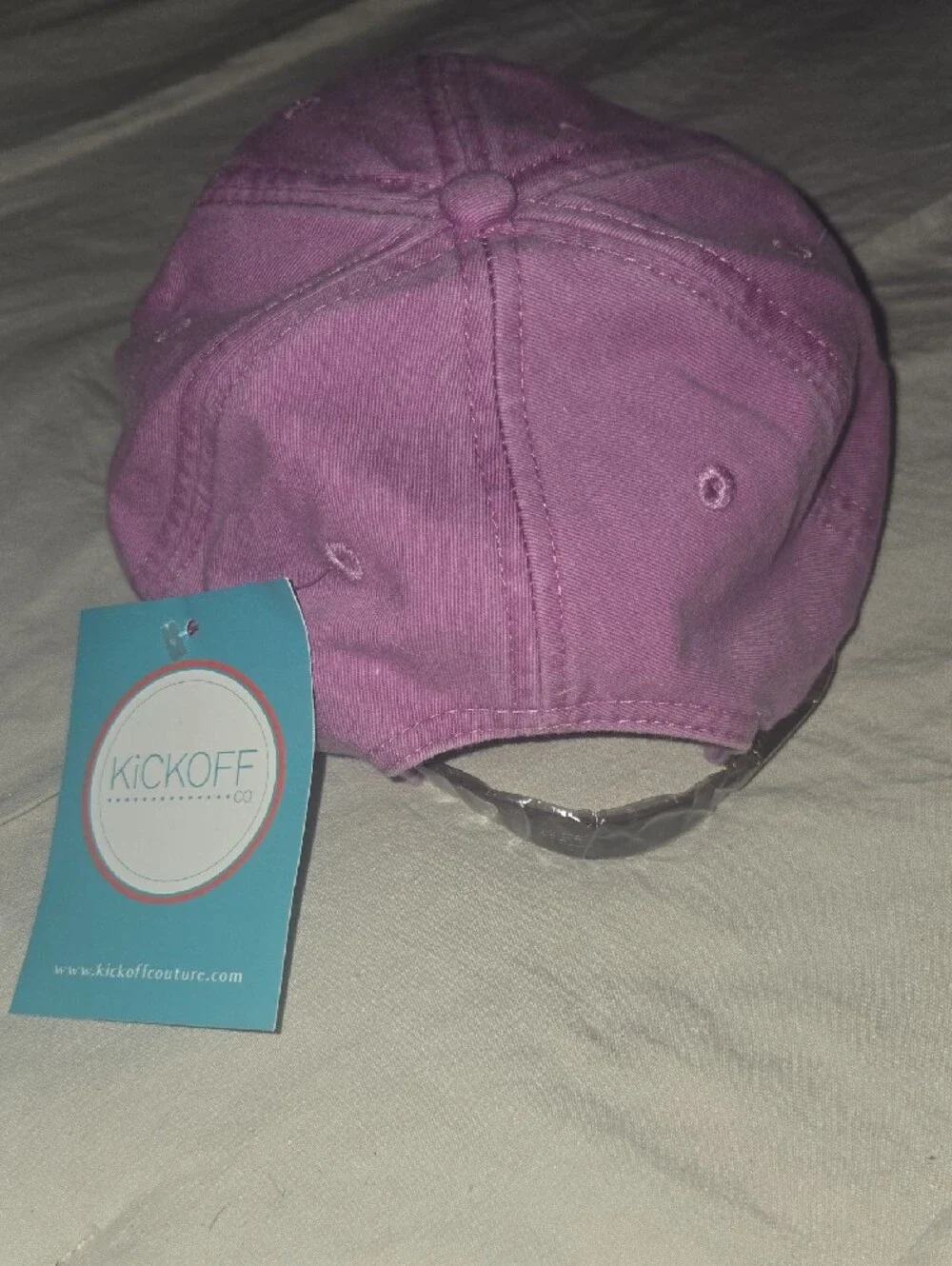Embroidered Florida Outline Baseball Cap in Raspberry - Women Accessories